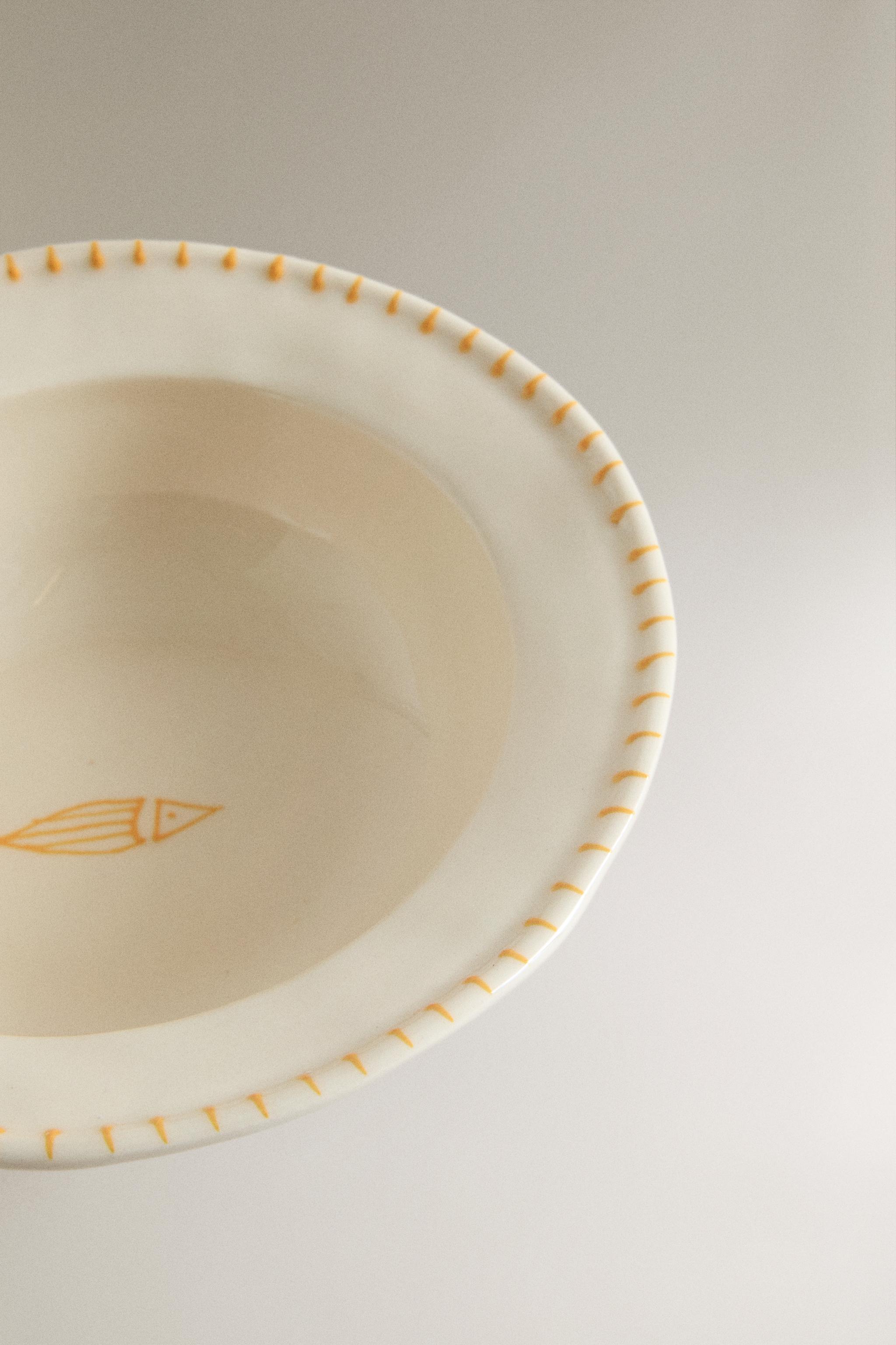 BOL EN FAÏENCE MOTIF POISSON